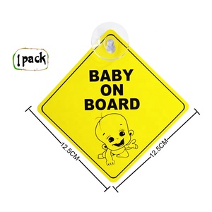 Baby aan boord Kinderen aan boord Letter Autosticker met verwijderbare lijm voor auto raamdecoratie - Product Image 2