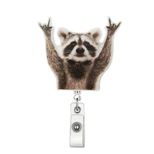 Wholesale of student <b>ID</b> card and badge <b>holders</b> with transparent alligator clips made of acrylic sheet. - Product Image 5