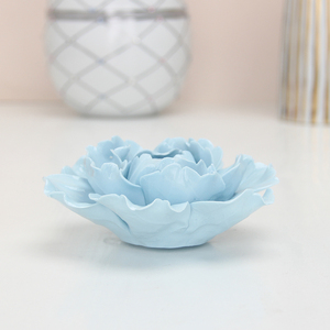 Décoration murale florale en céramique bleue F004BL pour salon, fond mural floral, décoration murale florale en rose - Product Image 5