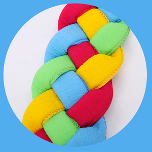 Tira de frotar de baño de cuatro hebras trenzadas de doble cara para espalda, tipo toalla - Product Image 3