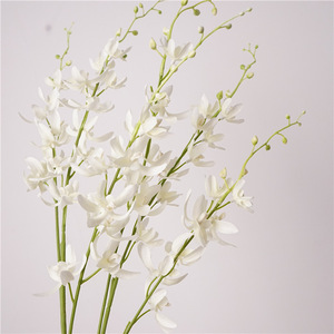 Fiori Artificiali di Alta Qualità in Lattice Real Touch, Orchidea Cymbidium Fatta a Mano, Decorazione per Casa e Matrimonio, Accessori per <span class=keywords><strong>Fotografia</strong></span>, <span class=keywords><strong>Arte</strong></span> Floreale - Product Image 2