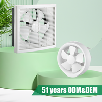 Ventilateur d'extraction électrique en plastique de 8 ''pour la ventilation murale de salle de bain et de cuisine avec personnalisation OEM/ODM