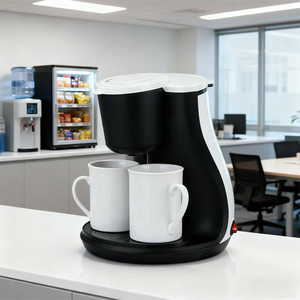 <span class=keywords><strong>Cafetière</strong></span> à <span class=keywords><strong>filtre</strong></span> 450W 240ml <span class=keywords><strong>2</strong></span> <span class=keywords><strong>tasses</strong></span> en porcelaine Panier filtrant amovible/Plaque de support <span class=keywords><strong>Filtre</strong></span> permanent Indicateur lumineux marche/arrêt - Product Image 6