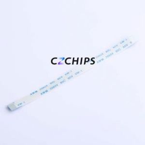 FFC-0.5-10-100-A-4-8 FFC Cable (Flexible Flat Cable) P=0.5mm Connector 10P 0.5mm 0.3mm Non-Inverting - Product Image 1