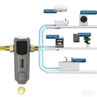 |   Système de purification d'eau pour toute la maison |   Filtre réutilisable Spin Down |   Débit d'eau de 6T/H |   Préfiltre à eau de 40 microns |