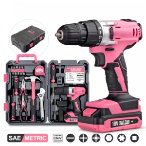 Juego <span class=keywords><strong>de</strong></span> Taladro Multifunción <span class=keywords><strong>de</strong></span> 81 Piezas, Destornillador Inalámbrico <span class=keywords><strong>de</strong></span> 18V, Kit Combinado <span class=keywords><strong>de</strong></span> <span class=keywords><strong>Herramientas</strong></span> Eléctricas para Perforar Agujeros en <span class=keywords><strong>Madera</strong></span> para Renovación del Hogar - Product Image 2