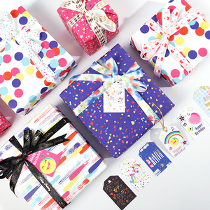 High Quality Wholesale 80g Birthday Art <b>Paper</b> <b>Tissue</b> 43*300cm Gift Luxury Custom Packaging <b>Wrapping</b> <b>Paper</b> Roll - Product Image 3