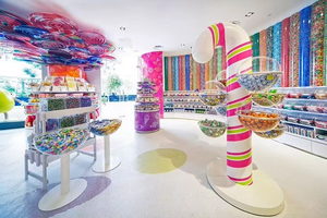Mesas de Exhibición de Dulces Personalizadas, Pared de Chocolate, Estantes <span class=keywords><strong>para</strong></span> Tienda de Dulces, Muebles de Mostrador <span class=keywords><strong>para</strong></span> Quiosco de Dulces - Product Image 3