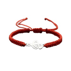 Ethnic Handmade Braided Polyester Musical Note <strong>Bracelet</strong> for Unisex Music <strong>Teachers</strong> Gift for Band Choir Singers - Product Image 1