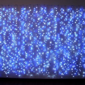 Cadena de luces de cortina de ventana de Color de alta calidad Año Nuevo 2025 gran oferta Cable de goma IP67 Led para decoración navideña con Flash - Product Image 6