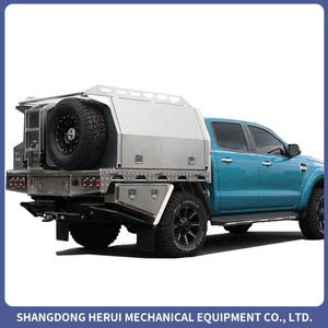 Toldo de Aluminio Premium Personalizado con Recubrimiento en Polvo para Camioneta de Doble Cabina con Portaequipajes Resistente para Transporte Todoterreno y Uso en Exteriores - Product Image 5