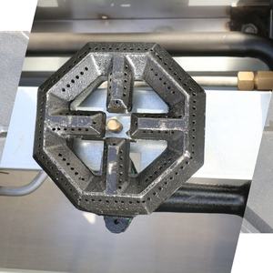 Cuisinière à gaz commerciale de style américain, équipement de cuisine en acier inoxydable avec soupape de sécurité cuisinière à gaz à 4 brûleurs - Product Image 2