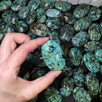 Prix de gros naturel Crystal Palm Stone Turquoise Palm Stone pour la guérison