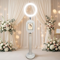 Cabina de Fotos para iPad, Estilo Vogue, con Luz RGB, Rotación de 180 Grados, Disponible en Almacenes de EE. UU./Canadá/Reino Unido