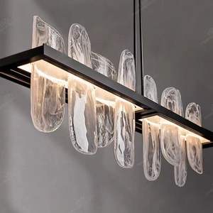 New Trend Round Decorative Luxury Modern Gold Iron Glass <b>Living</b> <b>Room</b> Modern Nordic Pendant <b>Light</b> - Product Image 3