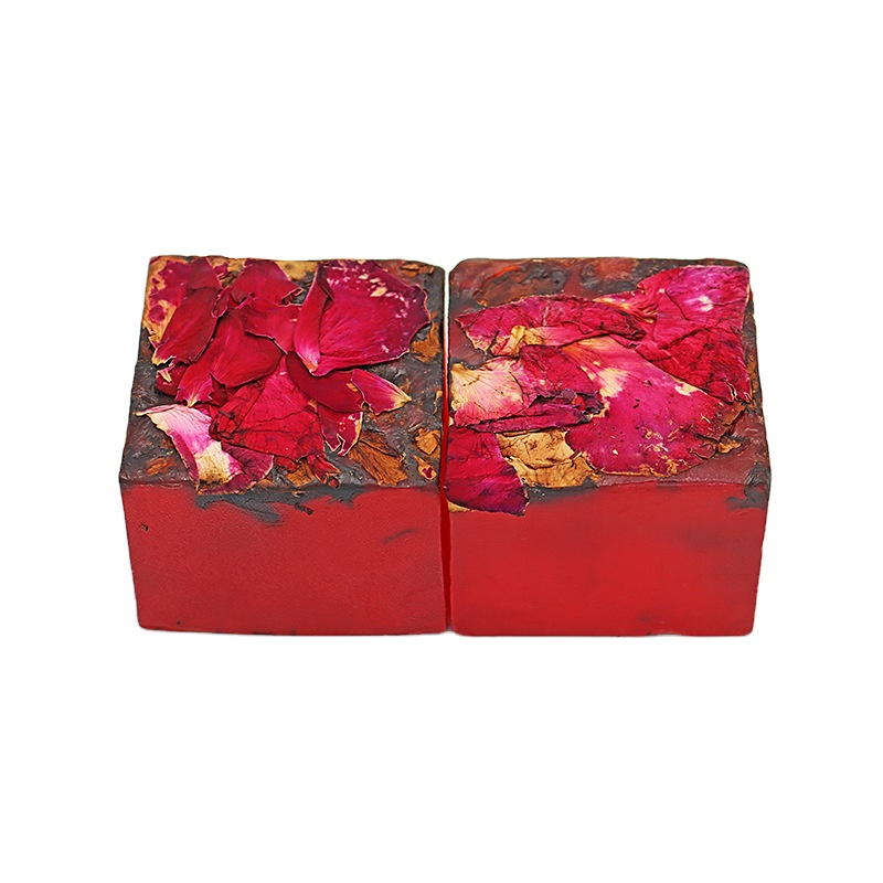 Новые товары, натуральное ароматическое масло ручной работы с сушеным цветком на верхней части кубического мыла