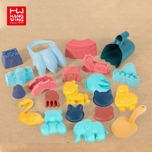 Kit per Costruire Castelli <span class=keywords><strong>di</strong></span> <span class=keywords><strong>Sabbia</strong></span> HW, Giocattolo da Spiaggia e Outdoor in Plastica Morbida con Secchiello, Annaffiatoio e Stampi per Bambini - Product Image 2