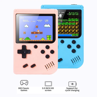 Console de jeu portable 500 en 1, sortie d'usine, écran couleur TFT 3,0 pouces, 500 jeux rétro intégrés, sortie TV, cadeau pour enfants