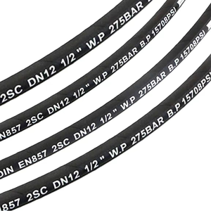 Aangepaste 1/4 Tot 1 Inch 400 Bar Hogedruk Hydraulische Rubberen Slangen En Fittingen En 857 2sc - Product Image 2