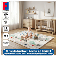 Fairness Factory Vente en gros Tapis de jeu pliable écologique ODM OEM XPE imperméable à l'eau Tapis de jeu pliable en mousse XPE non toxique