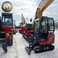 Mini-excavatrice Yanmar VIO17 d'occasion, design compact, 1,7 tonne, excavatrice sur chenilles pour travaux de canalisation municipale