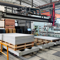 Ligne de production de panneaux en fibrociment entièrement automatique, contrôlée par PLC, haute efficacité, avec moteur et pompe