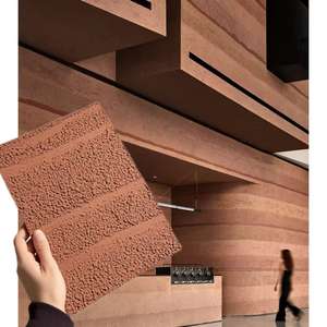 Échantillon gratuit de carreaux muraux extérieurs en <span class=keywords><strong>silicone</strong></span> souple Panneau de conception flexible en ciment avec pierre naturelle MCM Accent Fonction antidérapante - Product Image 2