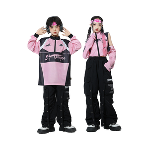 <span class=keywords><strong>ชุด</strong></span>เต้นฮิปฮอปสำหรับเด็ก, <span class=keywords><strong>ชุด</strong></span>เต้นแจ๊สแขนยาวเอวยางยืดเอวสูงสำหรับเด็กหญิงและเด็กชาย - Product Image 6