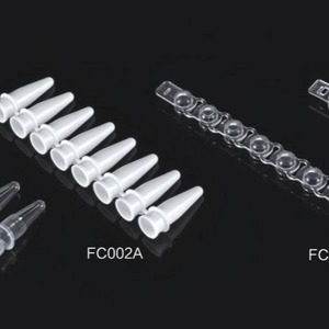 Tiras PCR FAY de 0.2ml, Ocho Tiras con Tapas Planas FC004, Consumibles para Laboratorio Médico - Product Image 1