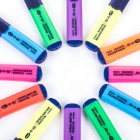 SIPA SH889 Surligneur 7 couleurs Pointe biseautée Stylo marqueur Adultes Enfants Fournitures scolaires et de bureau Grand réservoir d'encre Non effaçable