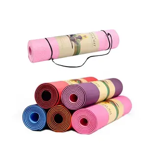 Groothandel Eco-Vriendelijke Oefening Yoga Mat Anti-Slip Tapete Tapis De Yoga Matt Custom Hoge Kwaliteit Yogamat