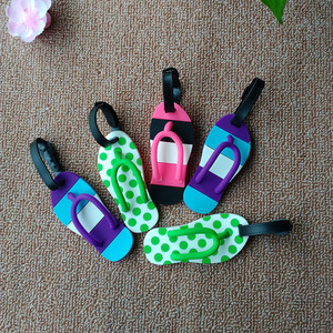 Étiquette de bagage en PVC à motifs animaliers 105x65mm avec sangle, design personnalisé en relief, pour sacs de vélo, sacs à dos, marqueur tendance pour cyclistes - Product Image 1