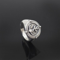 Nouvelle bague pour homme ancre en argent 925 sur mesure