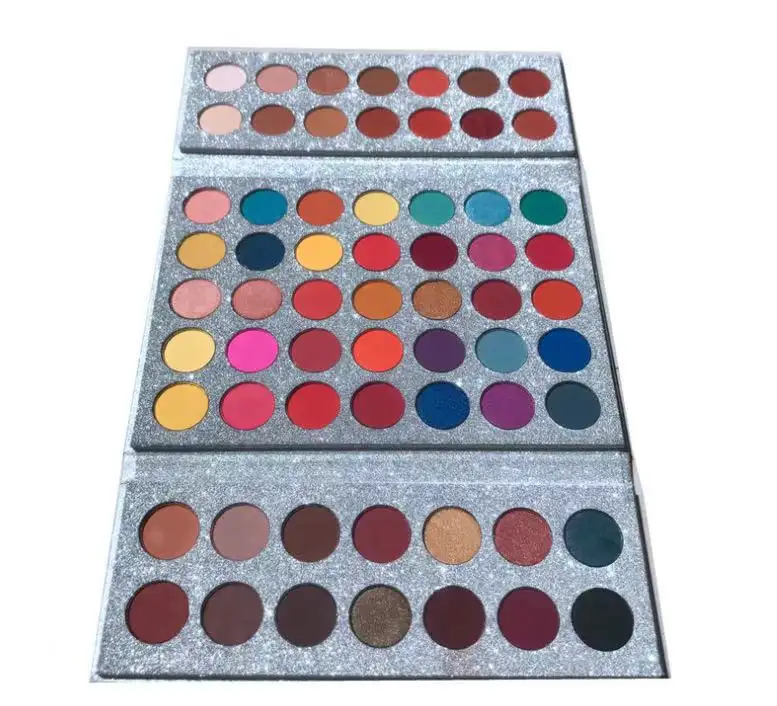 Moderne Mode Make-Up Palet Glitter Shimmer Oogschaduw 63 Kleuren Oogschaduw Palet