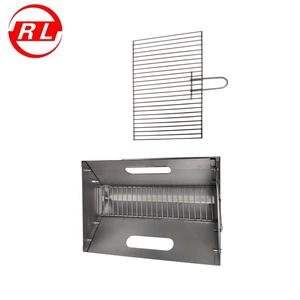 Notebook portatile <span class=keywords><strong>Barbecue</strong></span> griglia a carbone fumatore <span class=keywords><strong>Barbecue</strong></span> da <span class=keywords><strong>campeggio</strong></span> pieghevole <span class=keywords><strong>in</strong></span> acciaio all'aperto - Product Image 3