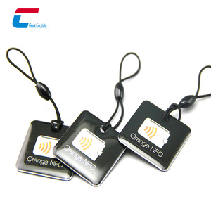 Tùy chỉnh mã QR RFID NFC xã hội nhiều kích cỡ Epoxy nhỏ thẻ PVC tag keyfob Keychain - Product Image 2