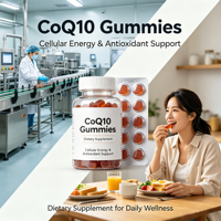 Coenzyme Q10 Gummies nutritionnels naturels sans sucre, compléments antioxydants quotidiens (2,5 g par gomme)
