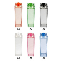 Vaso de Plástico Reutilizable con Logotipo Personalizado, 500ml 1000ml, Libre de BPA, al por Mayor, Recipiente para Leche, Botella de Agua Transparente, Taza Acrílica con Tapa