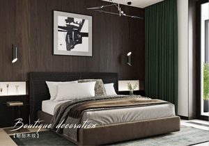 Cao cấp không thấm nước wallboard chống cháy WPC Veneer Panel tường cho hộ gia đình thiết kế nội thất than gỗ nhìn - Product Image 6