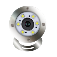 Câble de 5 m, caméra IP étanche IP68 en acier inoxydable 2MP, tête de caméra avec 6 LED, capteur CMOS, prise en charge de la carte mémoire, garantie 1 an, H.265 RJ45