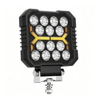 Luz de Trabajo LED de Doble Color de 1400LM, Popular para Remolques y Camionetas de Servicio, Resistente al Agua IP69K, 9-36V, Lámpara de Conducción LED de Aluminio Duradero