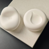 Diffuseur d'arômes en céramique blanche mate fait main, en forme de galet, pour l'aromathérapie