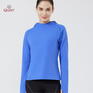 Vêtements de sport pour couples, manches longues, doublés en polaire, pour marathon, extérieur, vêtements de sport pour femmes et hommes, vente en gros - Product Image 6