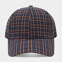 Gorra de Béisbol Artística Vintage con Diseño a Cuadros en Contraste, Gorro de Sol Casual de Moda para Mujer, para Otoño e Invierno, para Viajes al Aire Libre