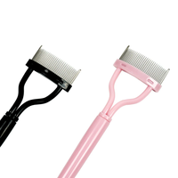 VEYES Ensemble de Peignes à Cils Portable Brosses Ventilateur Plat Jetable Manche en Métal Cristal Nylon Plastique Outil de Maquillage Outil de Beauté quantité minimale de commande 50pcs