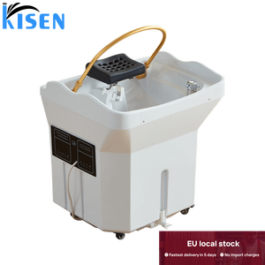 KISEN Stock UE Bac de lavage portable japonais pour massage capillaire et spa, avec réservoir d'eau de 60L - Product Image 1