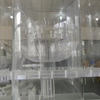 Dispositif expérimental complexe personnalisé en acrylique écologique, résistant à l'ozone, transparent, pour le soudage à l'eau de réservoirs de flux d'instruments