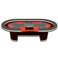 Table de Poker Texas garde Poker, en Led rouge, avec plateau à jetons