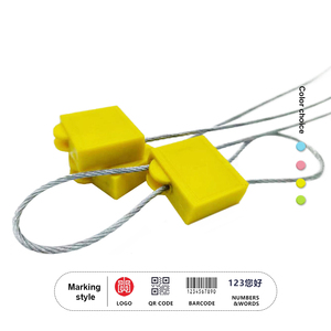 Con dấu dây thép khóa đôi bảo mật cao giả mạo bằng chứng dây con dấu có thể điều chỉnh hàng hóa container Cáp con dấu - Product Image 3