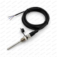 Sonde métallique étanche IP68, câble plat TPE 1M, connecteur RJ11, capteur de température DS18B20